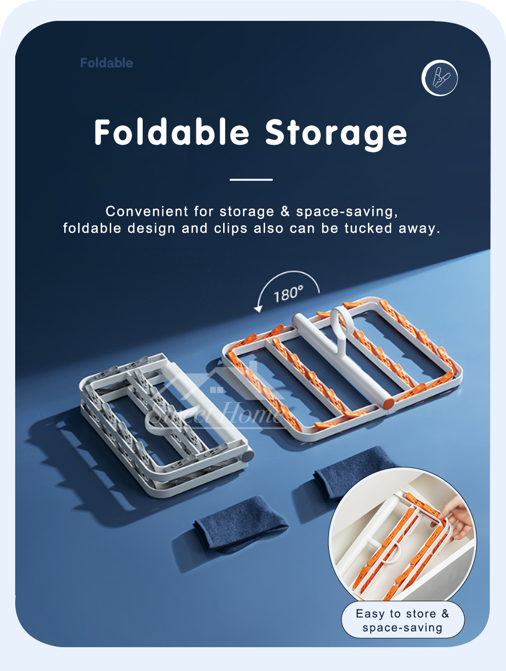KL018 Foldable Multi-Functional Drying Rack -5